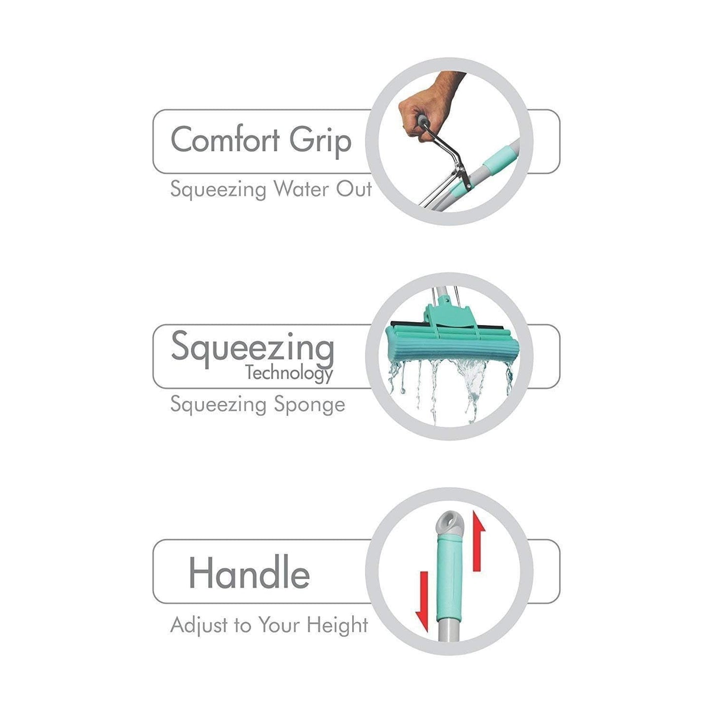Magic Mop With Squeezing Technology