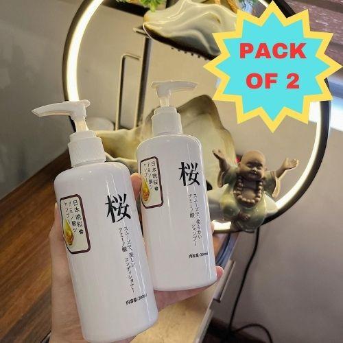 Sakura Japanese Shampoo – Pure Blossom Luxury for Your Hair (Pack of 2) 600ml